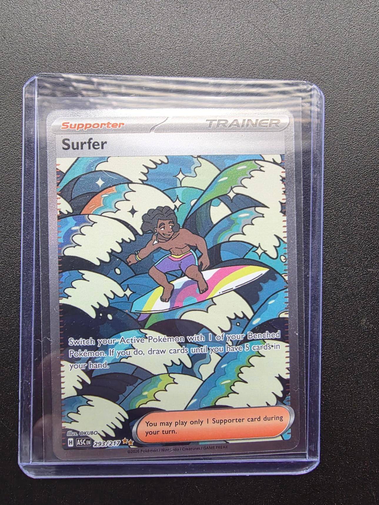 surfer pokemon card Surfer 249/193 Special Art Rare MEGA Dream ex holo NM/M