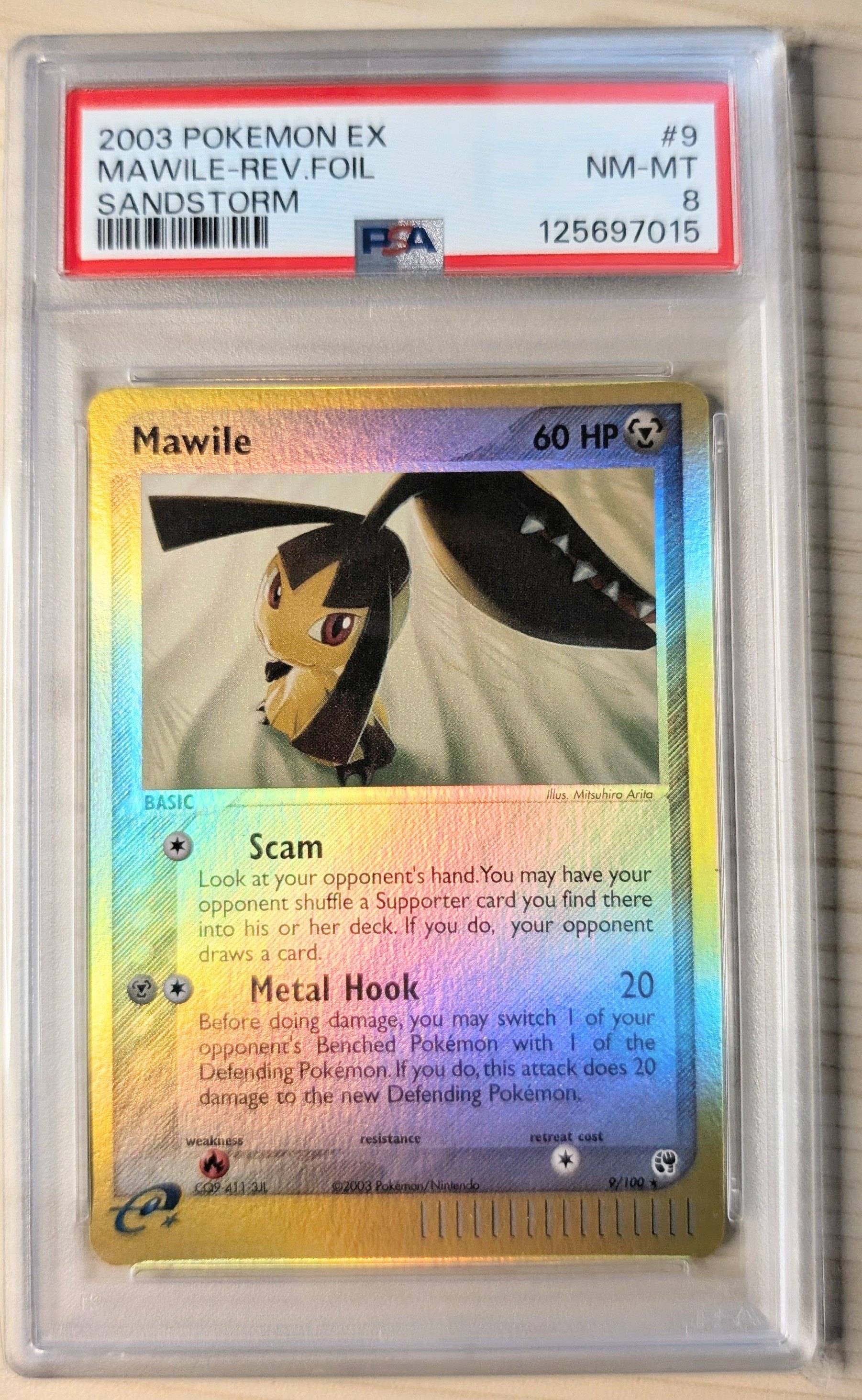 2003 EX Sandstorm Mawile Reverse Holo PSA 8 | Bidzoo Auctions